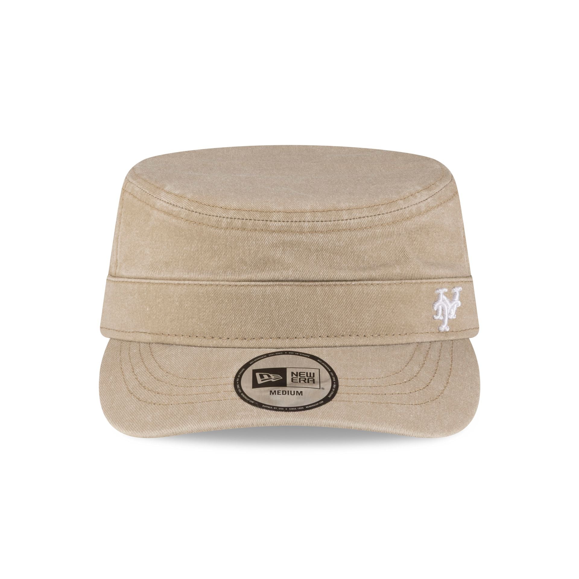 New York Mets Pigment Dye Khaki Military Cap