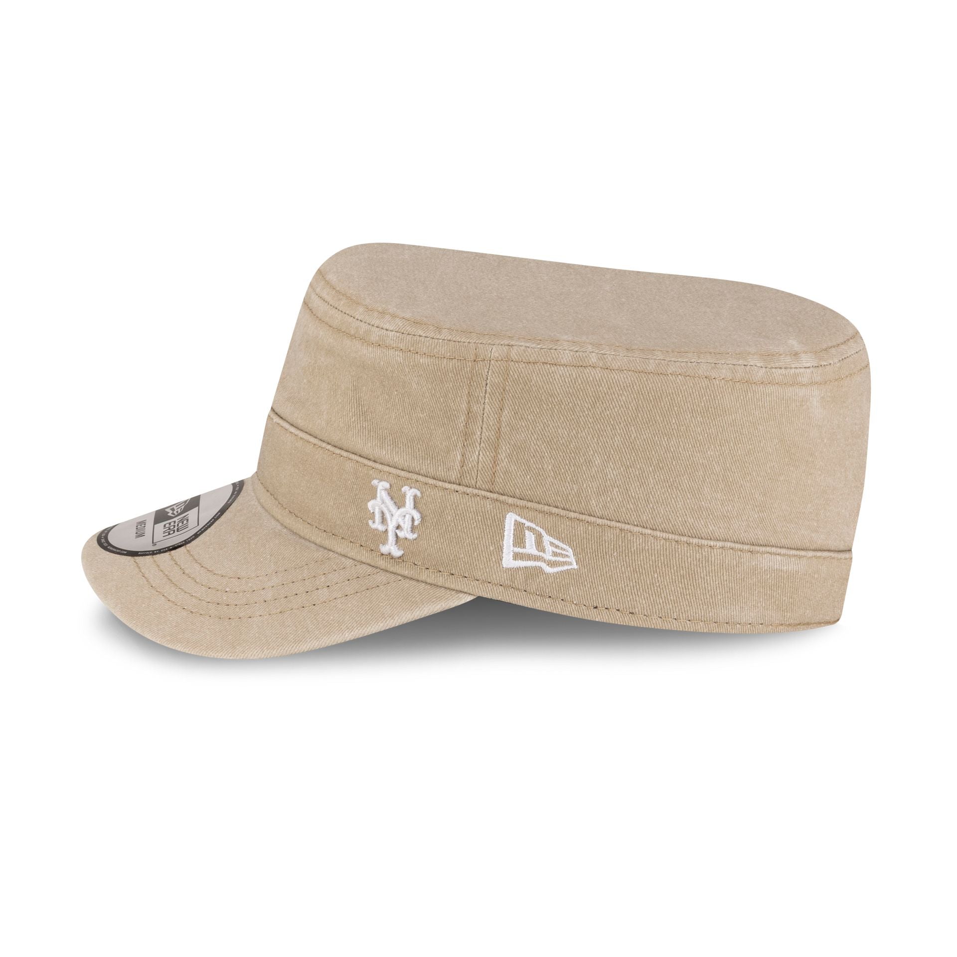 New York Mets Pigment Dye Khaki Military Cap