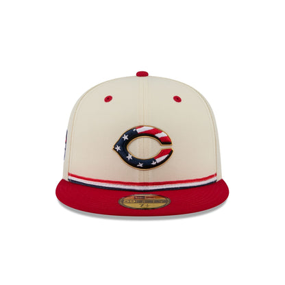 Cincinnati Reds Independence Day 2026 59FIFTY Fitted Hat