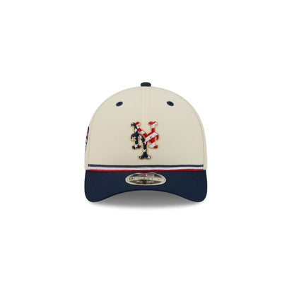 New York Mets Independence Day 2026 Kids 9FORTY M-Crown Snapback Hat