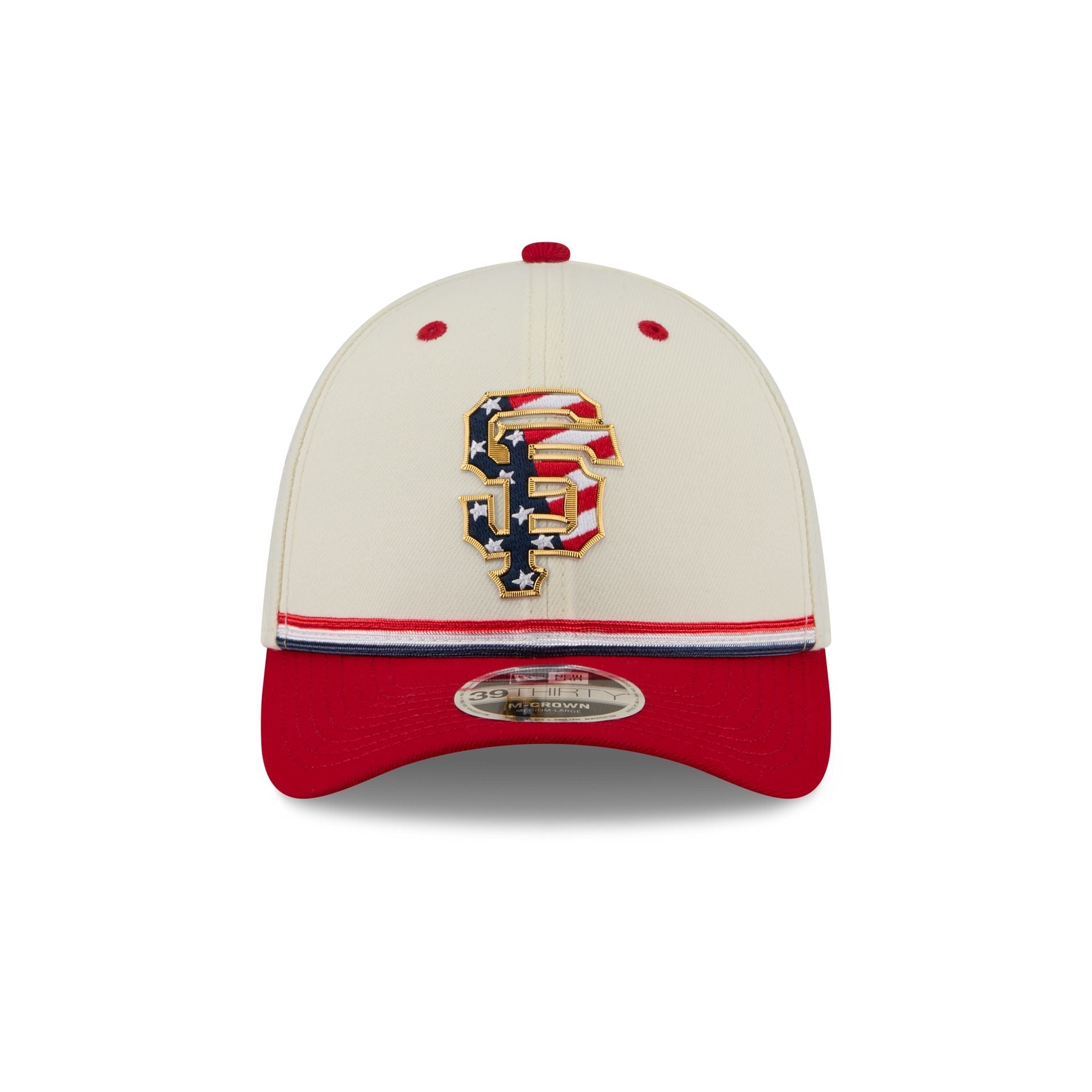 San Francisco Giants Independence Day 2026 39THIRTY M-Crown Stretch Fit Hat