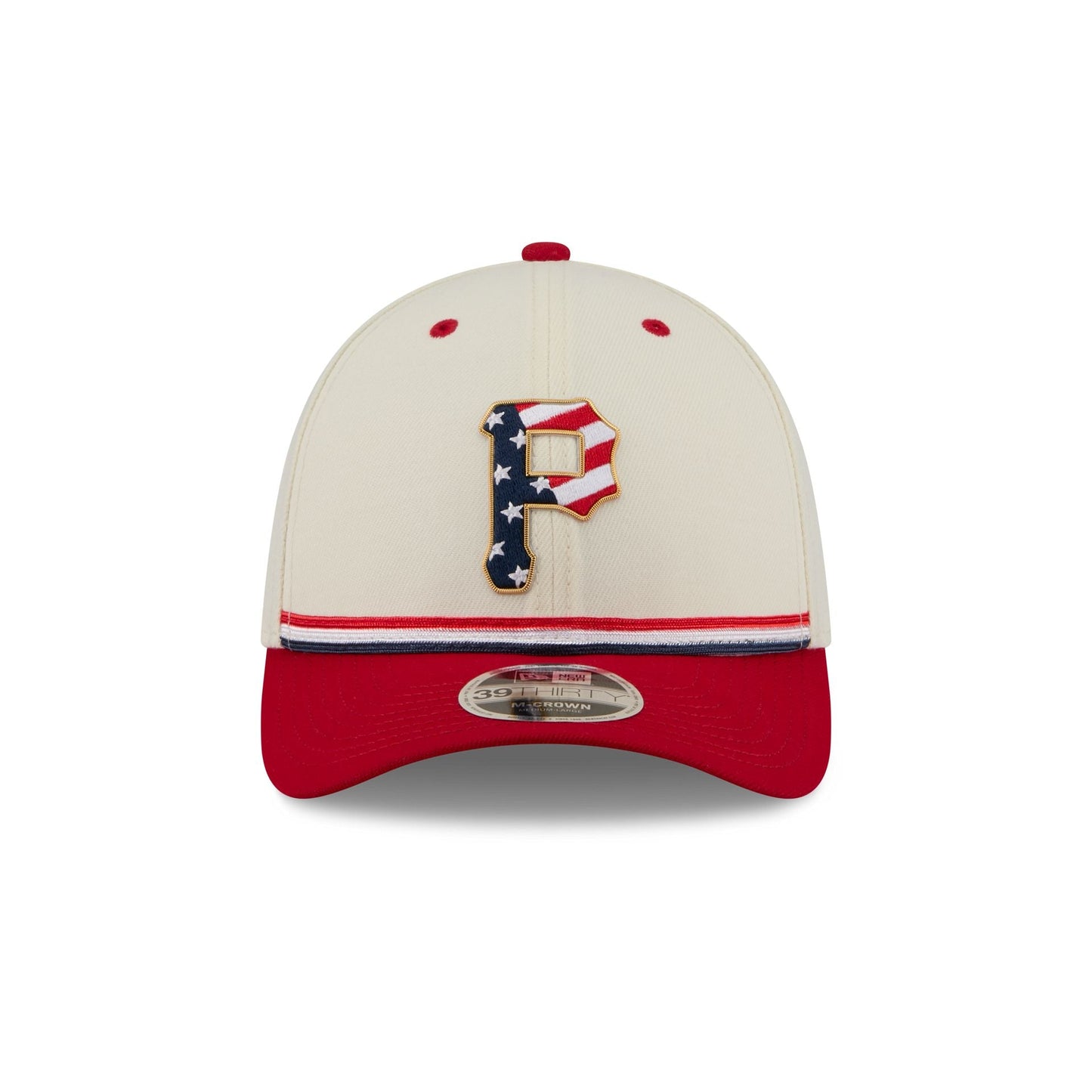 Pittsburgh Pirates Independence Day 2026 39THIRTY M-Crown Stretch Fit Hat