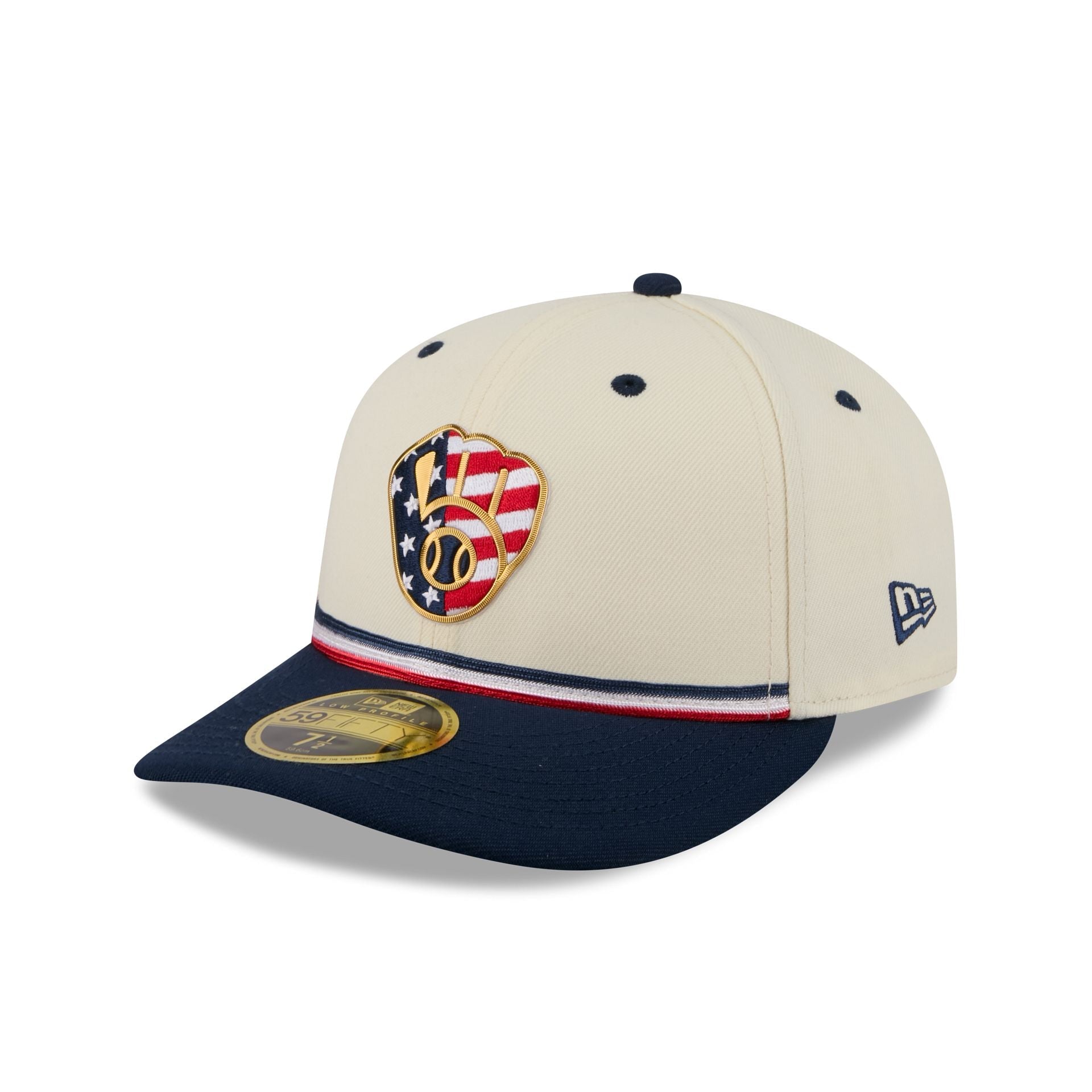 Milwaukee Brewers Independence Day 2026 Low Profile 59FIFTY Fitted Hat