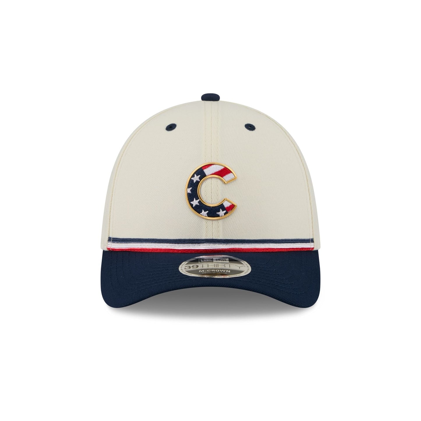 Chicago Cubs Independence Day 2026 39THIRTY M-Crown Stretch Fit Hat
