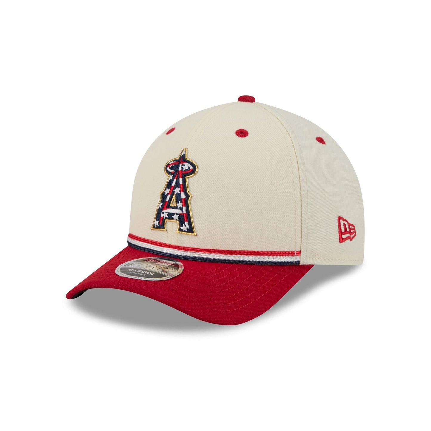 Los Angeles Angels Independence Day 2026 9FORTY M-Crown Snapback Hat