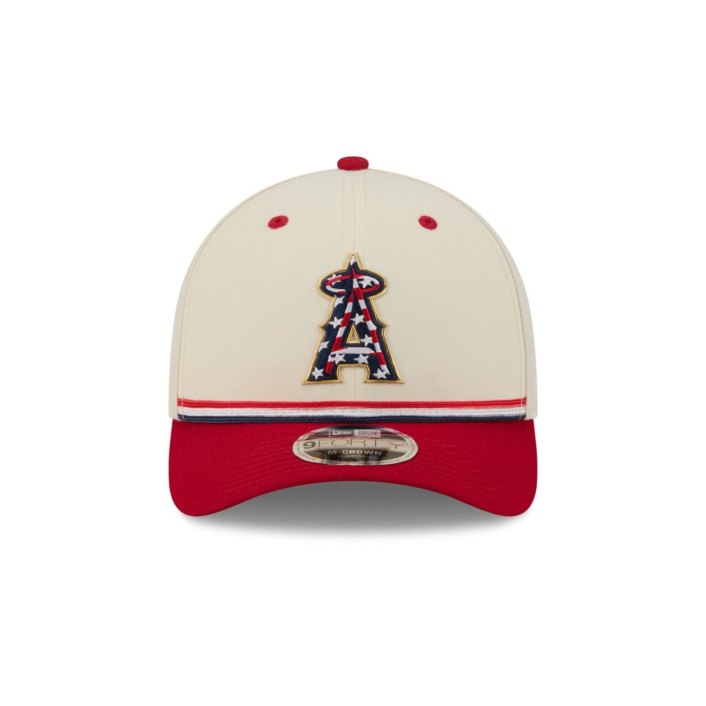 Los Angeles Angels Independence Day 2026 9FORTY M-Crown Snapback Hat