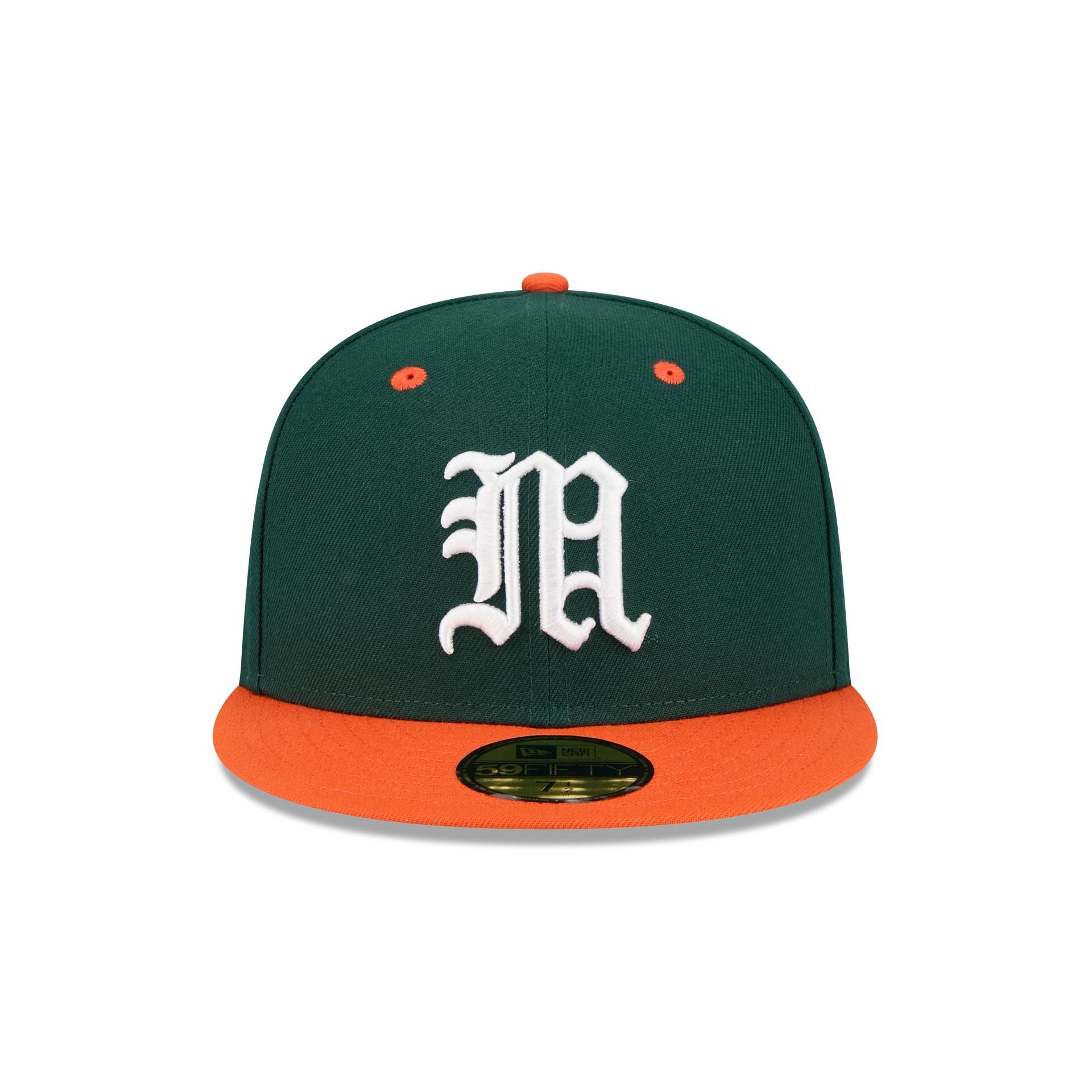 New Era x adidas Miami Hurricanes Dark Green 59FIFTY Fitted Hat