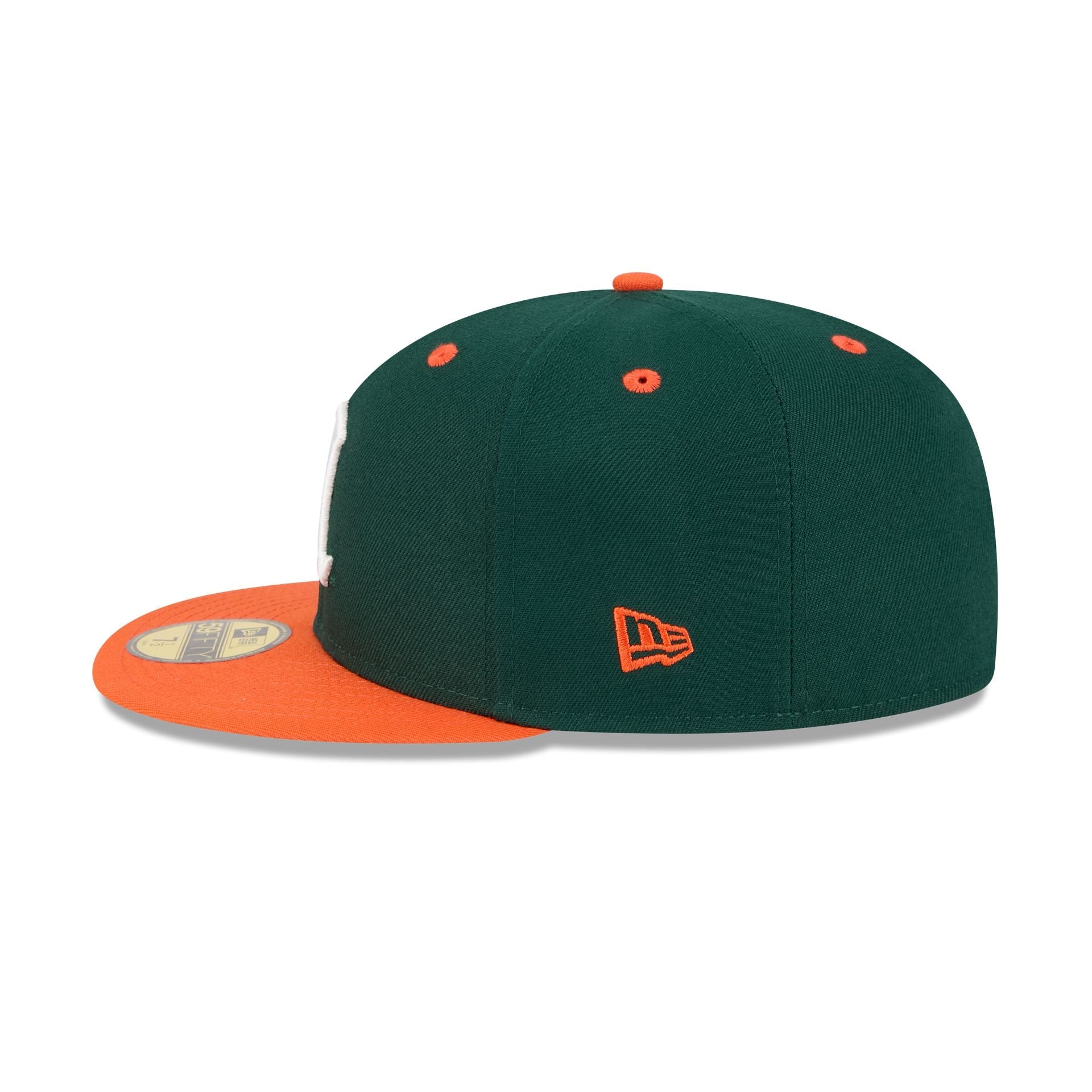 New Era x adidas Miami Hurricanes Dark Green 59FIFTY Fitted Hat