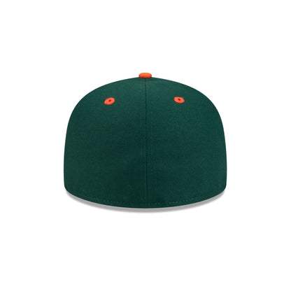 New Era x adidas Miami Hurricanes Dark Green 59FIFTY Fitted Hat