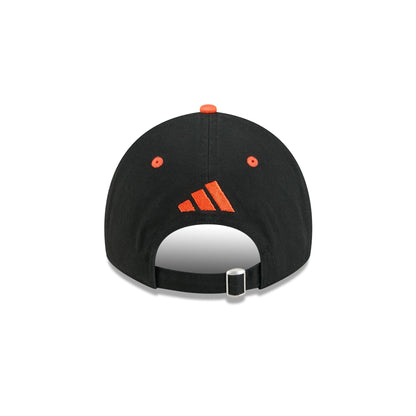 New Era x adidas Miami Hurricanes Black 9TWENTY Adjustable Hat