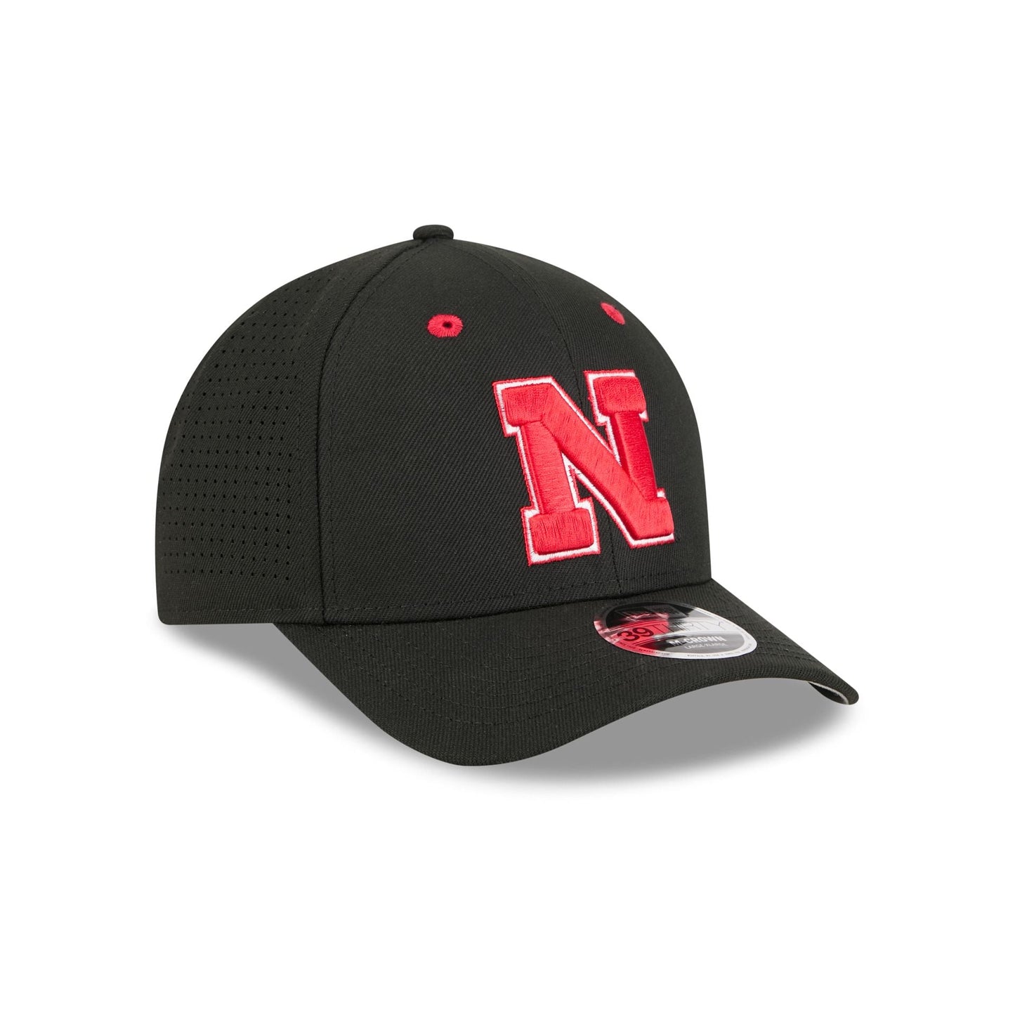 New Era x adidas Nebraska Cornhuskers Black 9FORTY M-Crown Snapback Hat