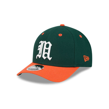 New Era x adidas Miami Hurricanes Dark Green 9FORTY M-Crown Snapback Hat