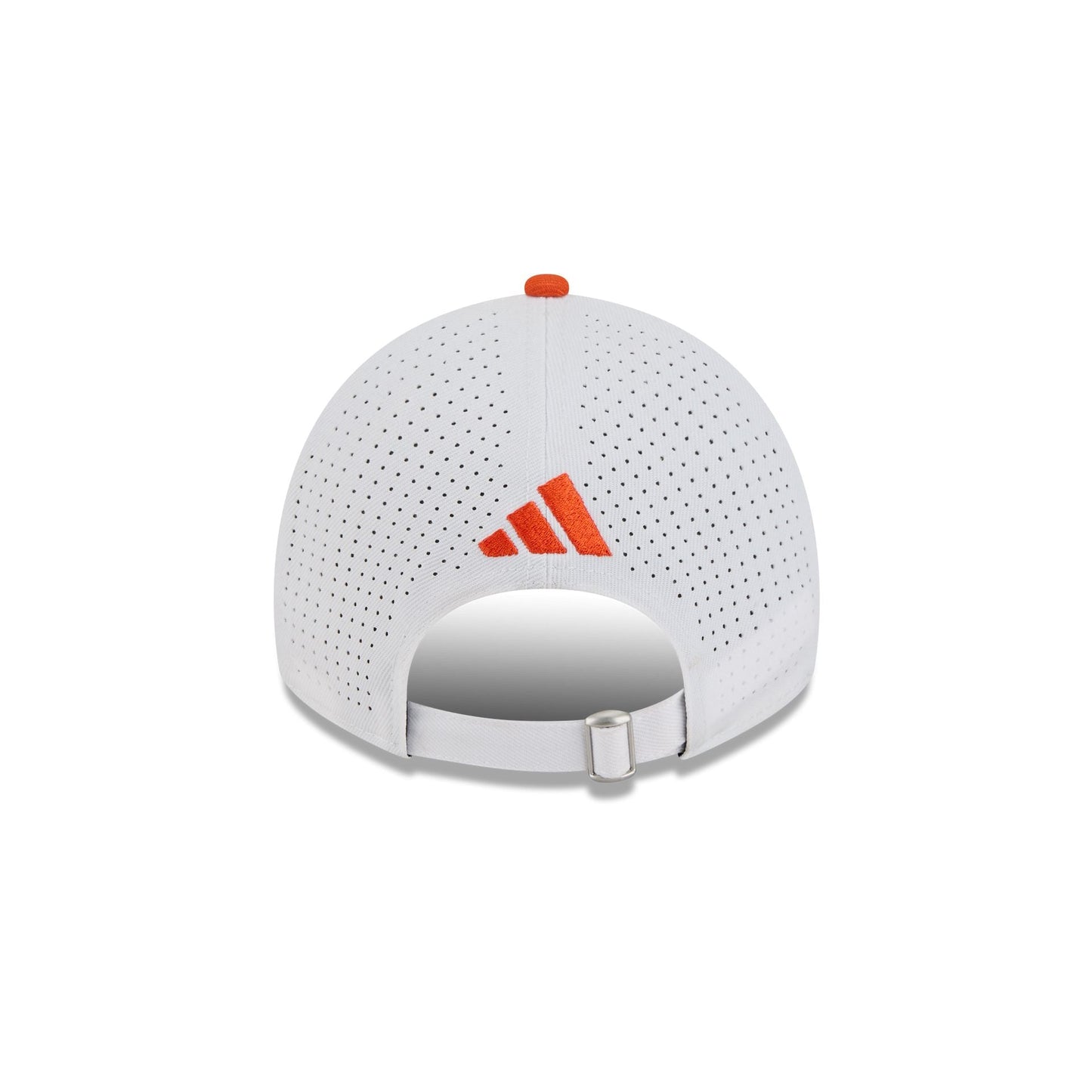 New Era x adidas Miami Hurricanes White Mascot 9TWENTY Adjustable Hat