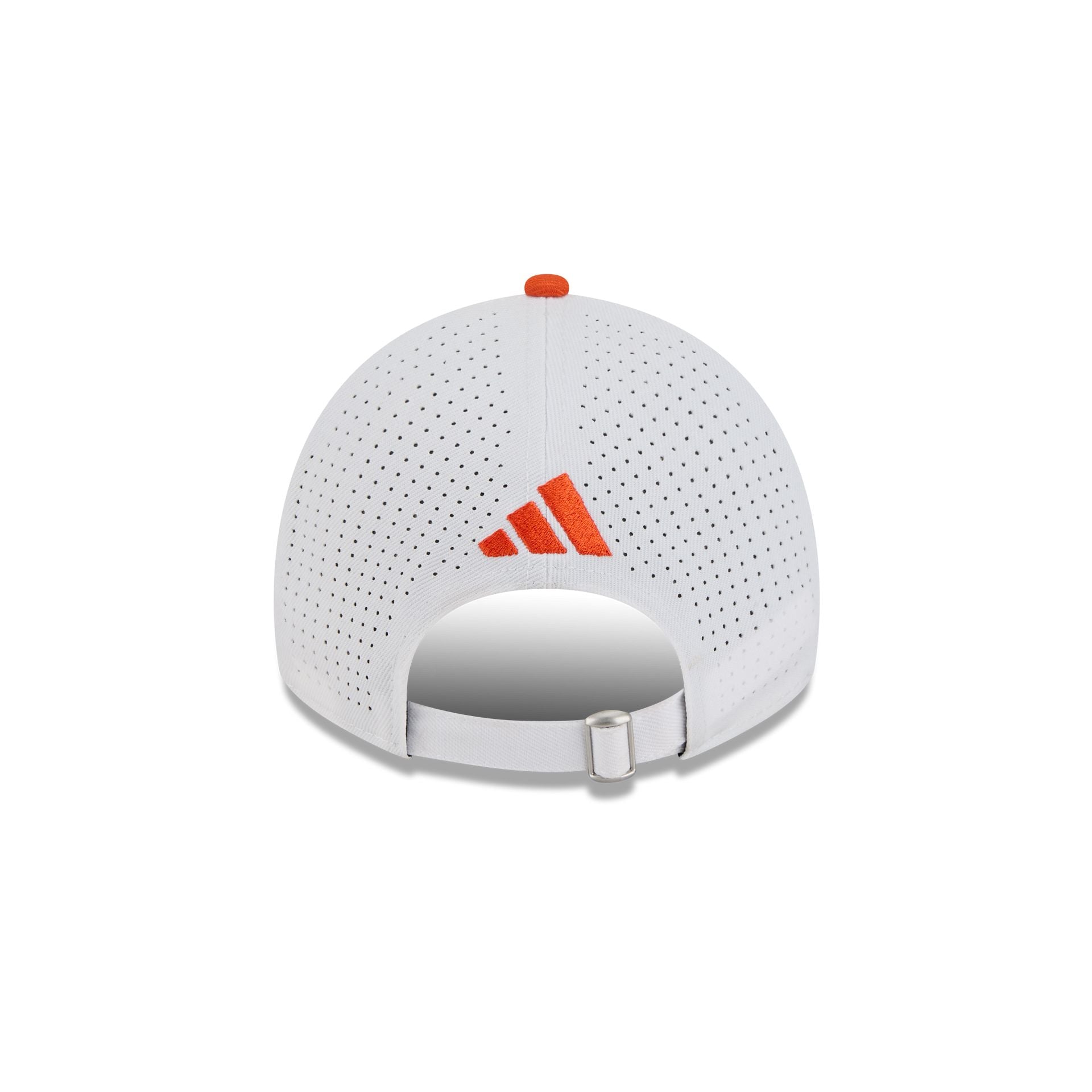 New Era x adidas Miami Hurricanes White Mascot 9TWENTY Adjustable Hat