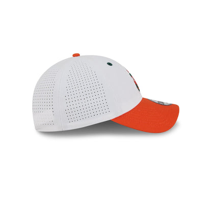New Era x adidas Miami Hurricanes White Mascot 9TWENTY Adjustable Hat