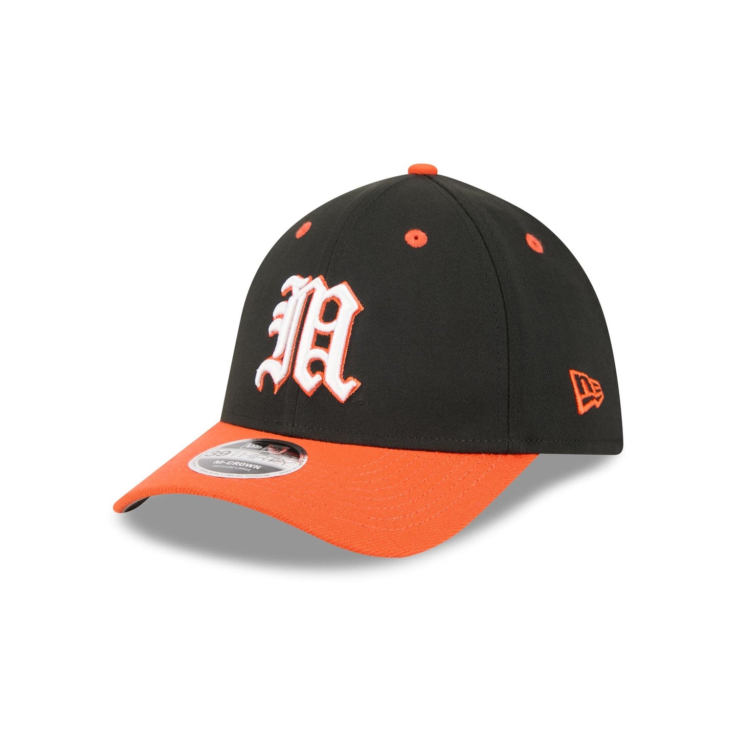 New Era x adidas Miami Hurricanes Black 39THIRTY M-Crown Stretch Fit Hat