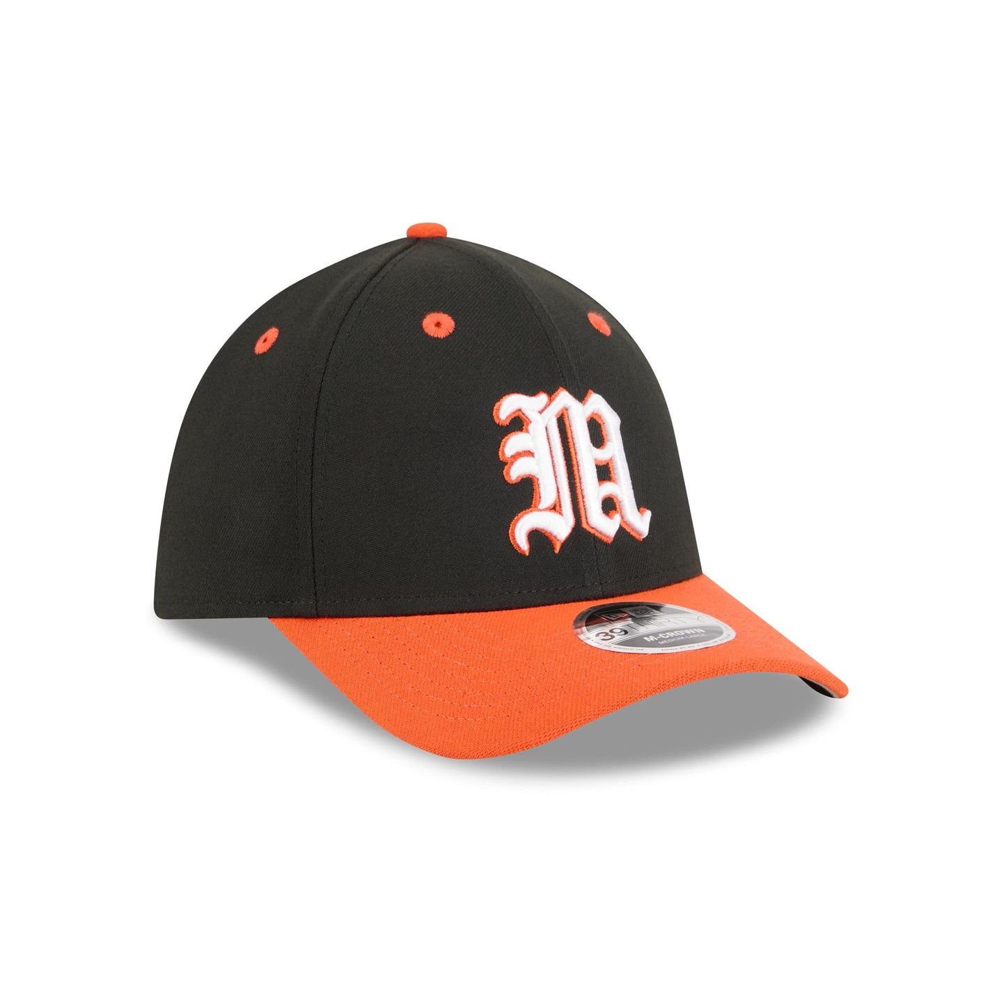 New Era x adidas Miami Hurricanes Black 39THIRTY M-Crown Stretch Fit Hat