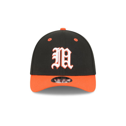 New Era x adidas Miami Hurricanes Black 39THIRTY M-Crown Stretch Fit Hat