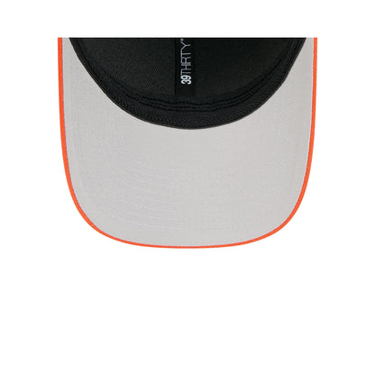 New Era x adidas Miami Hurricanes Black 39THIRTY M-Crown Stretch Fit Hat