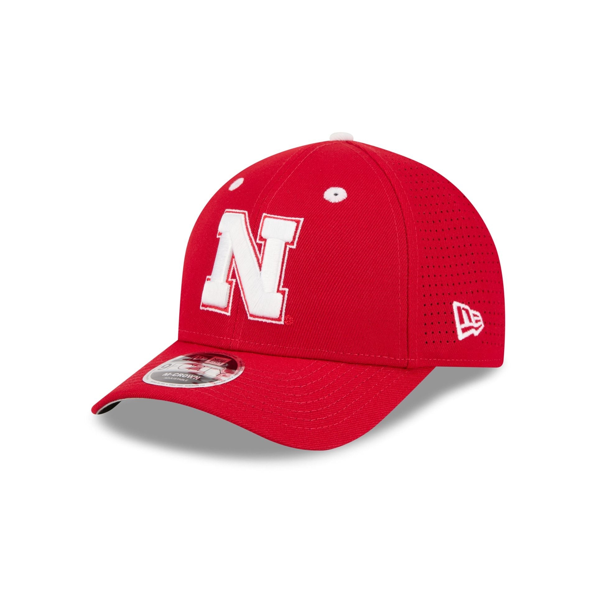 New Era x adidas Nebraska Cornhuskers Scarlet 9FORTY M-Crown Snapback Hat