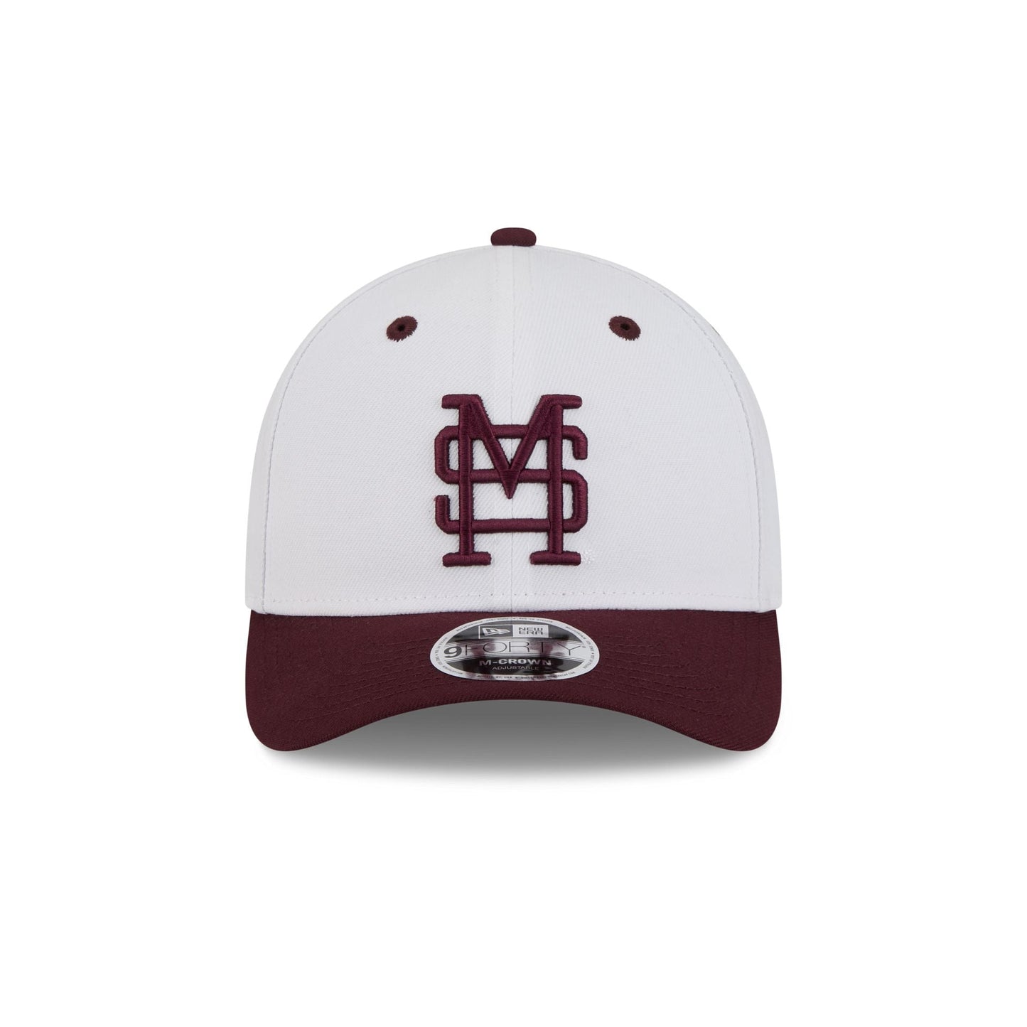 New Era x adidas Mississippi State Bulldogs White 9FORTY M-Crown Snapback Hat