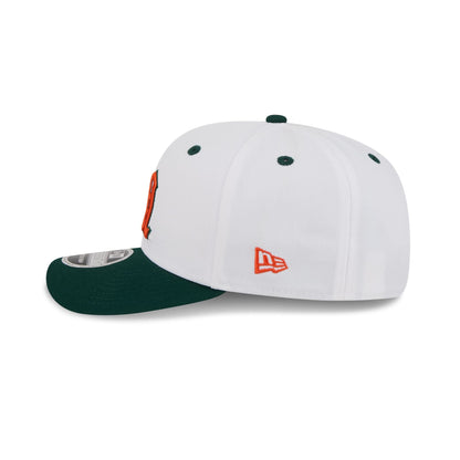 New Era x adidas Miami Hurricanes White 9SEVENTY Stretch-Snap Hat