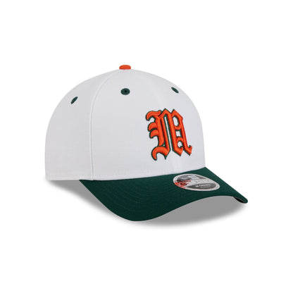 New Era x adidas Miami Hurricanes White 9FORTY M-Crown Snapback Hat