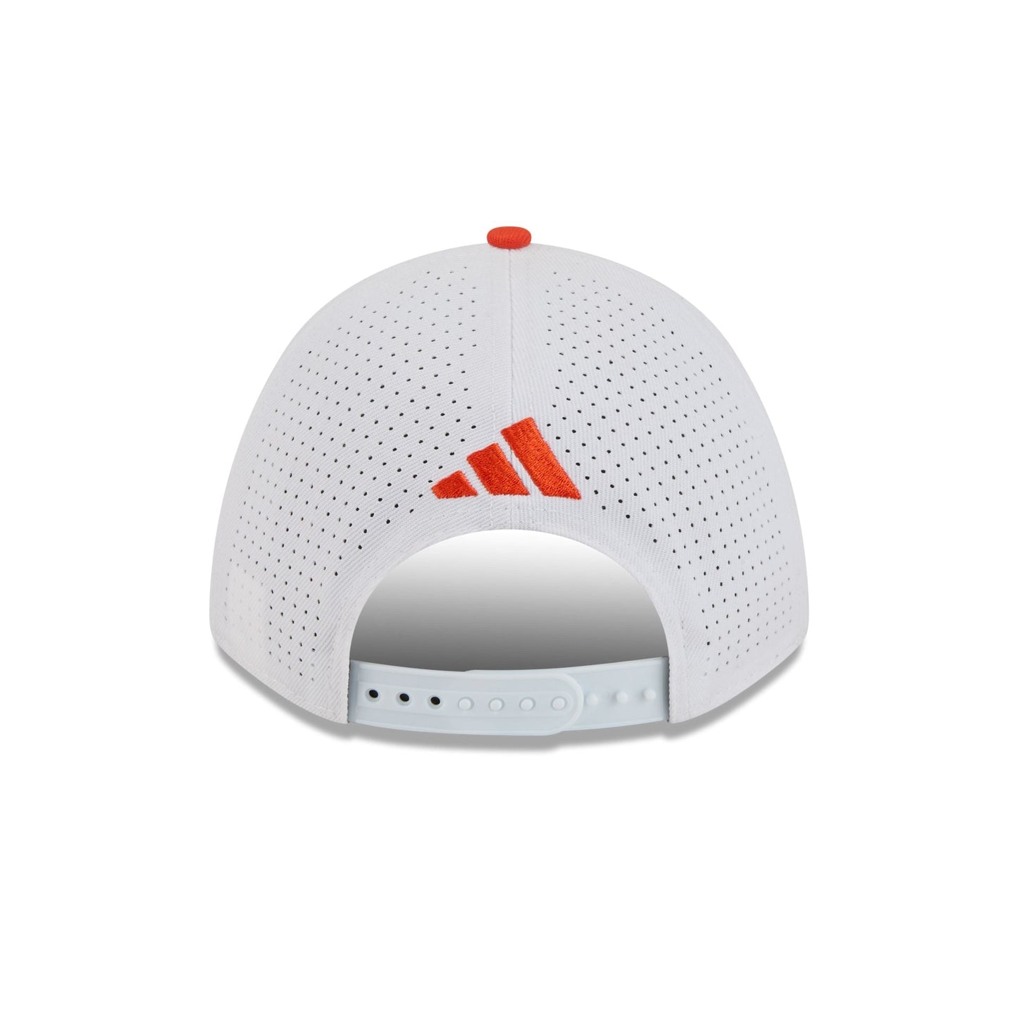 New Era x adidas Miami Hurricanes White Mascot 9FORTY M-Crown Snapback Hat