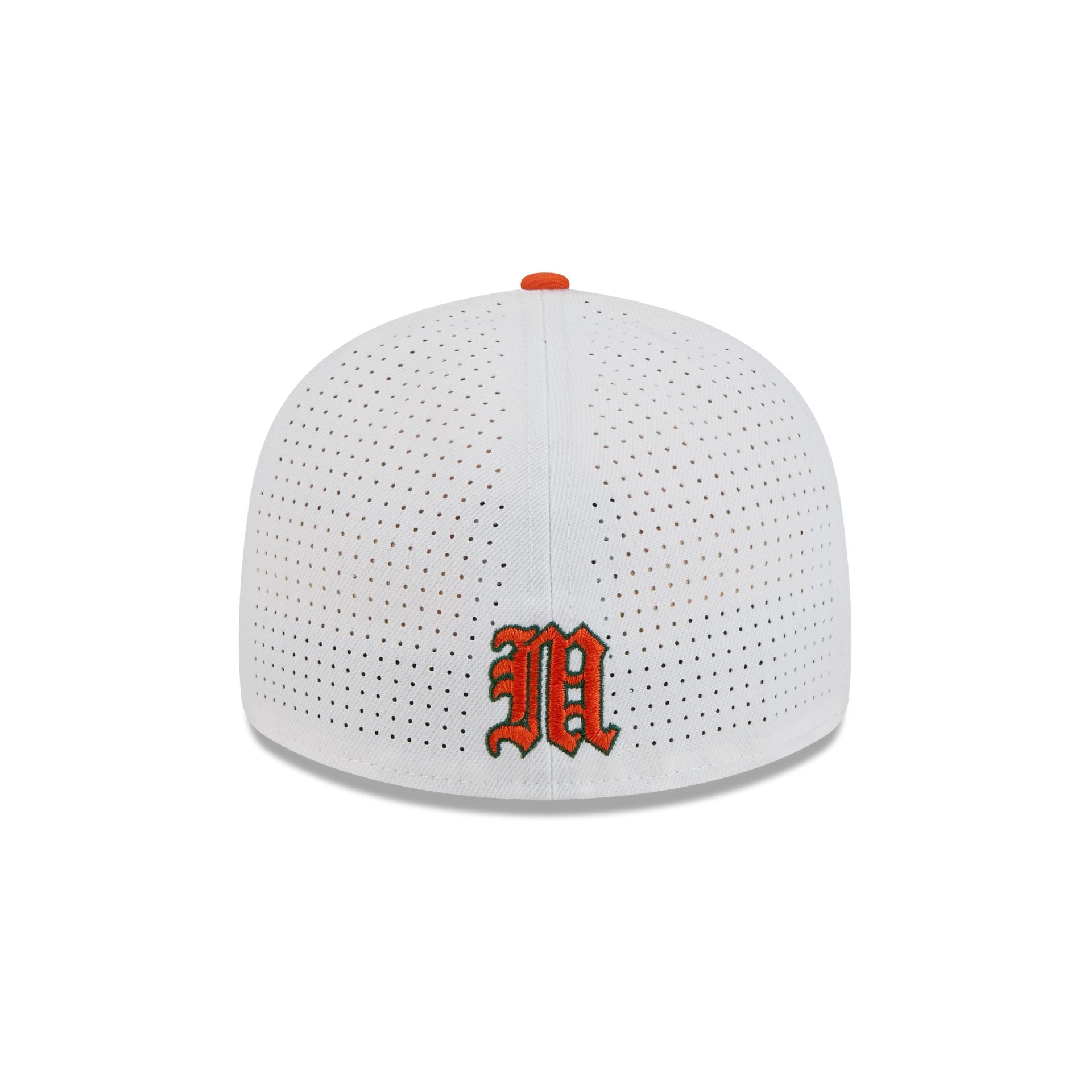 New Era x adidas Miami Hurricanes White Mascot Low Profile 59FIFTY Fitted Hat