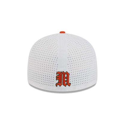 New Era x adidas Miami Hurricanes White Mascot Low Profile 59FIFTY Fitted Hat