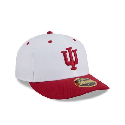 New Era x adidas Indiana Hoosiers White Low Profile 59FIFTY Fitted Hat