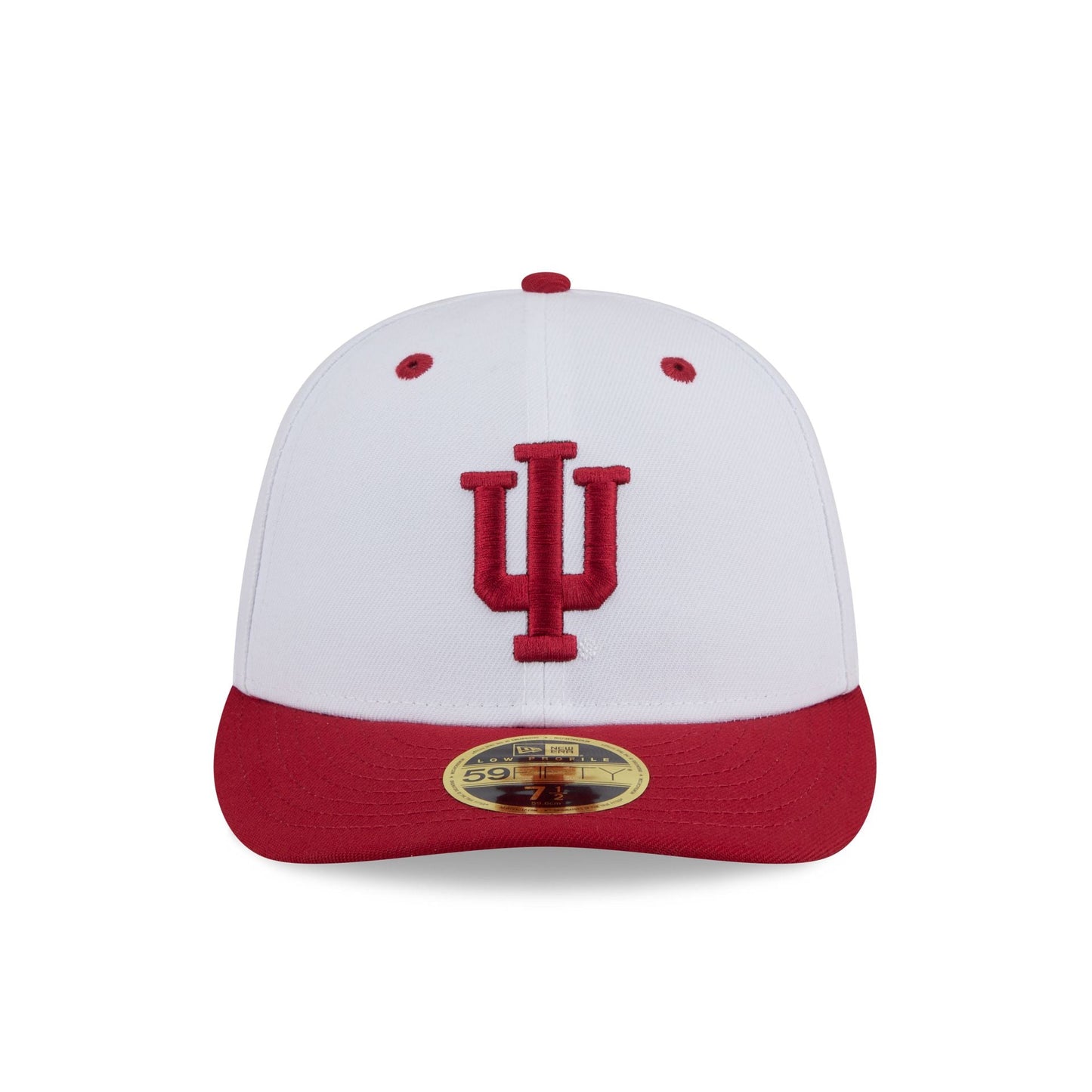 New Era x adidas Indiana Hoosiers White Low Profile 59FIFTY Fitted Hat