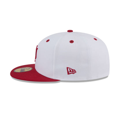 New Era x adidas Indiana Hoosiers White 59FIFTY Fitted Hat