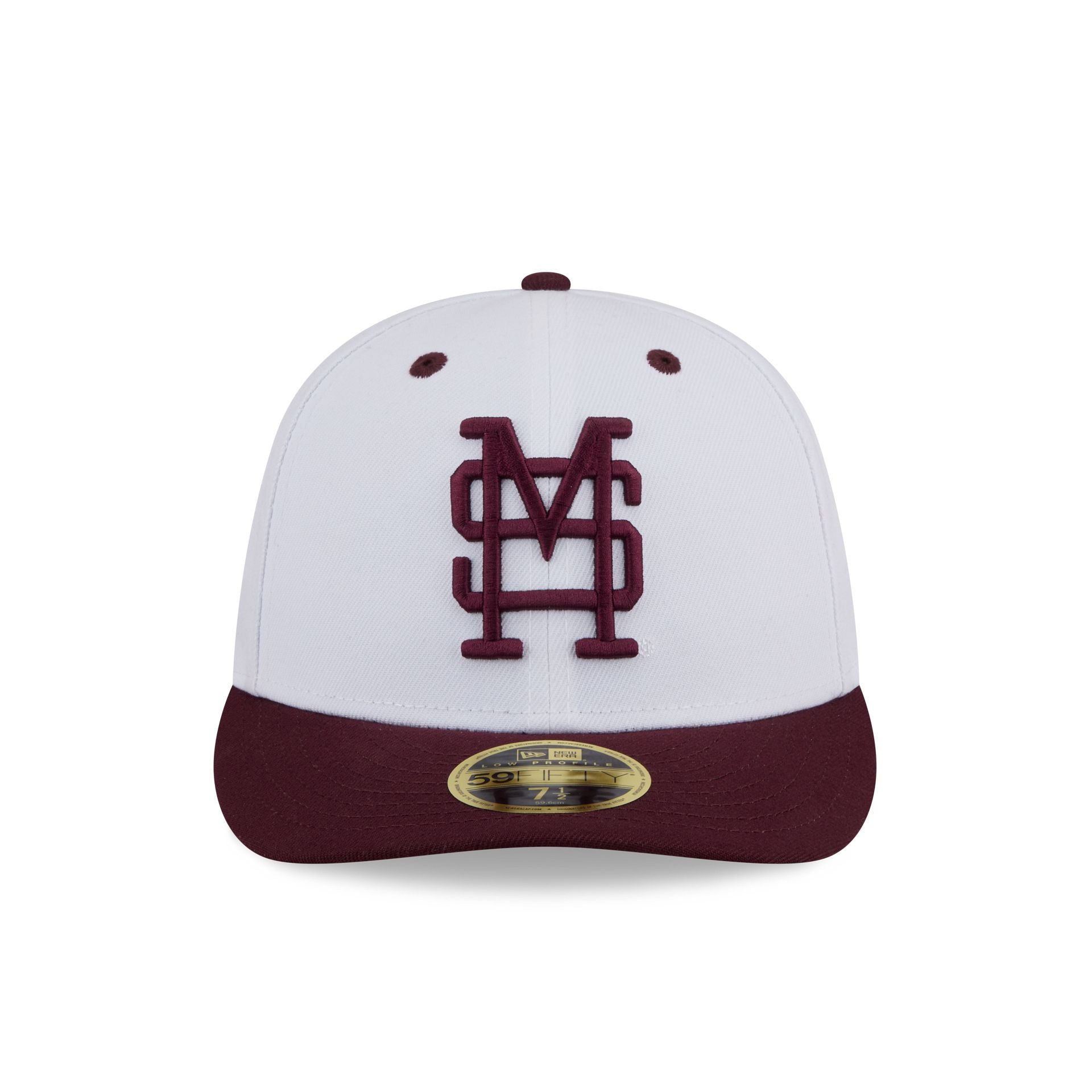 New Era x adidas Mississippi State Bulldogs White Low Profile 59FIFTY Fitted Hat