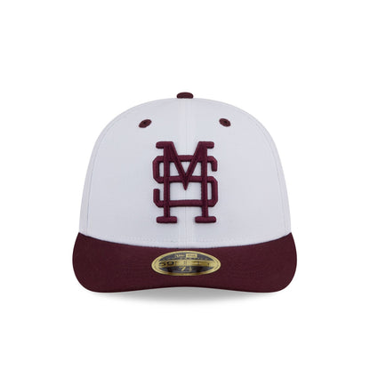 New Era x adidas Mississippi State Bulldogs White Low Profile 59FIFTY Fitted Hat