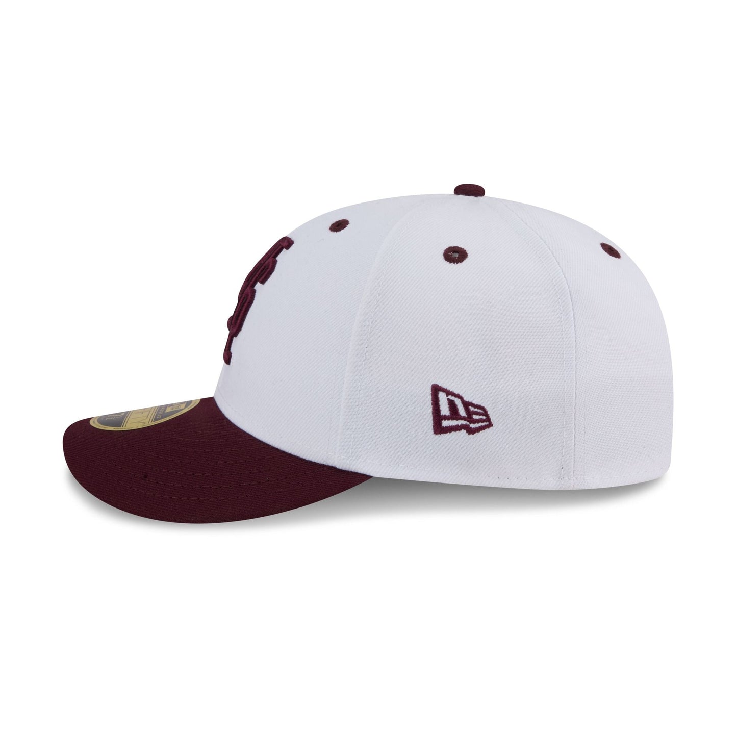 New Era x adidas Mississippi State Bulldogs White Low Profile 59FIFTY Fitted Hat