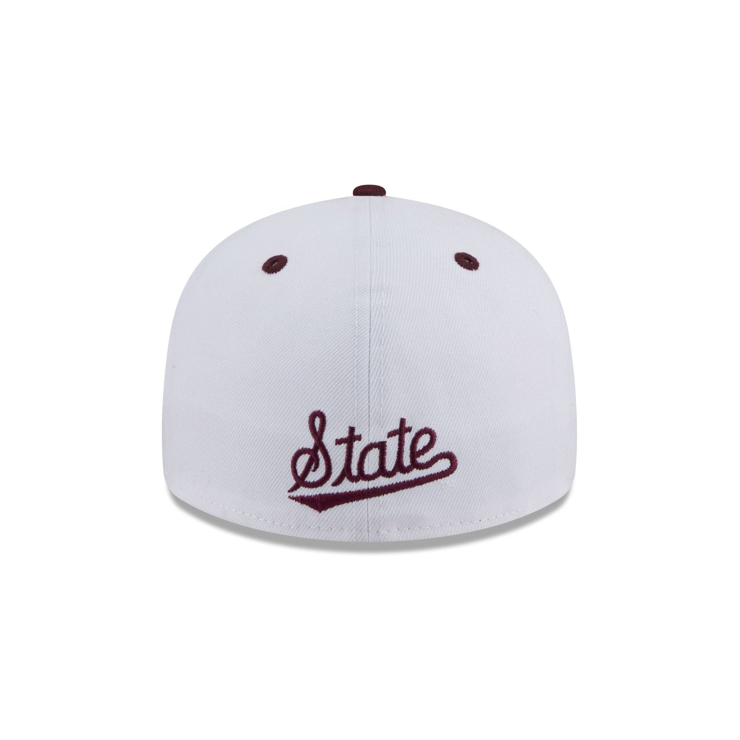 New Era x adidas Mississippi State Bulldogs White Low Profile 59FIFTY Fitted Hat