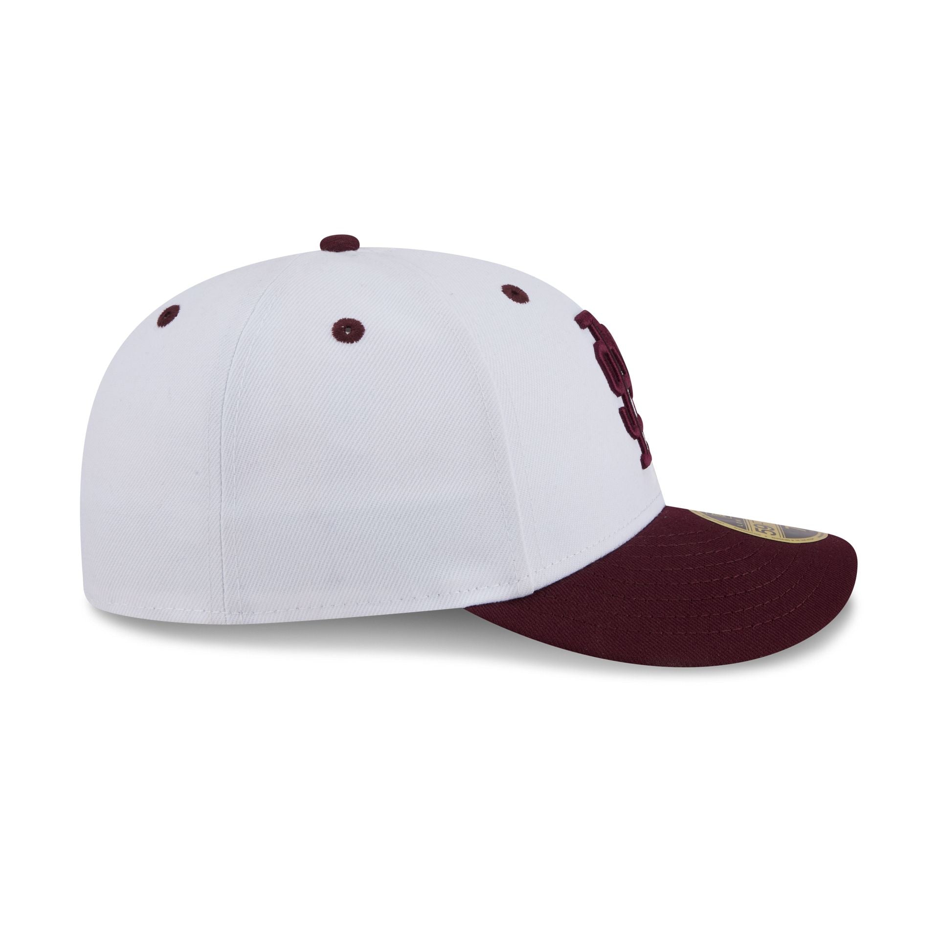New Era x adidas Mississippi State Bulldogs White Low Profile 59FIFTY Fitted Hat