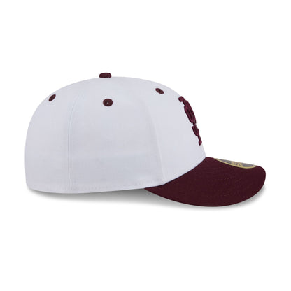 New Era x adidas Mississippi State Bulldogs White Low Profile 59FIFTY Fitted Hat