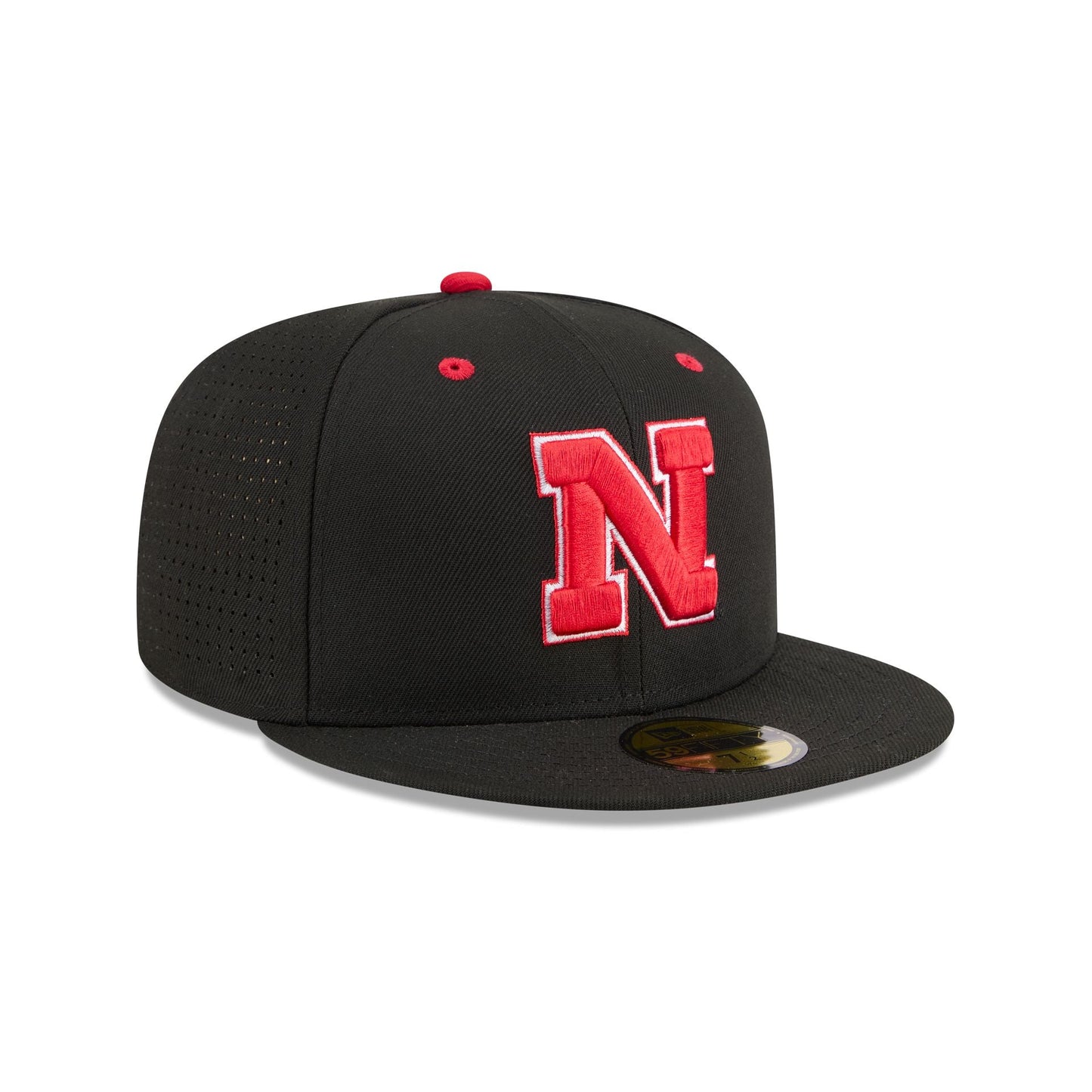 New Era x adidas Nebraska Cornhuskers Black 59FIFTY Fitted Hat