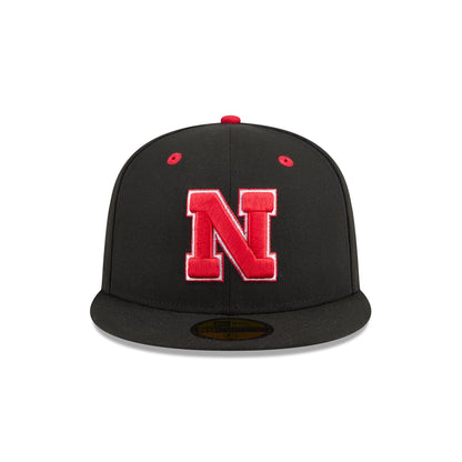 New Era x adidas Nebraska Cornhuskers Black 59FIFTY Fitted Hat