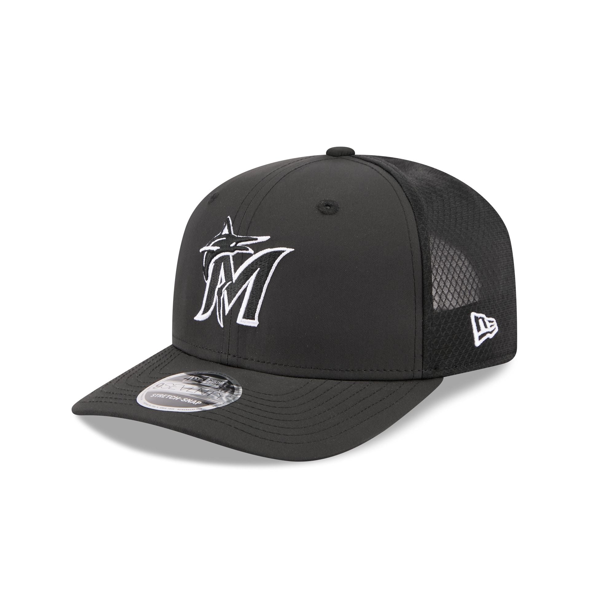 Miami Marlins 2026 Batting Practice Fan Pack 9SEVENTY Stretch-Snap Hat