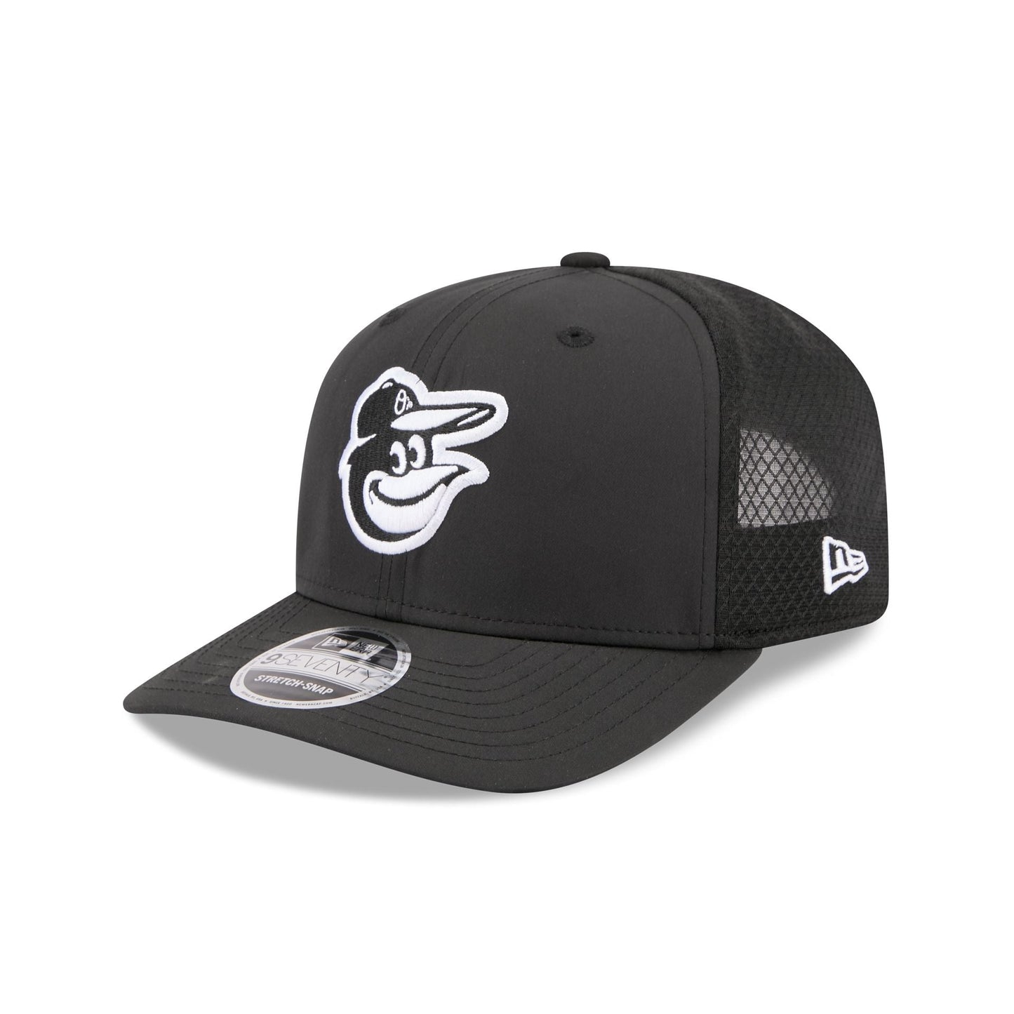 Baltimore Orioles 2026 Batting Practice Fan Pack 9SEVENTY Stretch-Snap Hat
