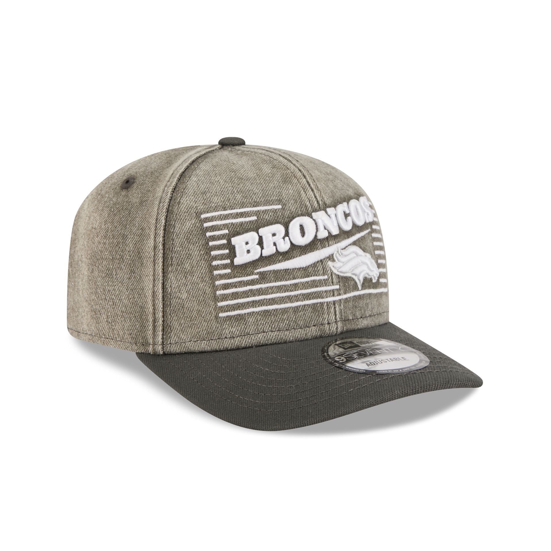Denver Broncos Washed Denim 9SEVENTY Adjustable Hat