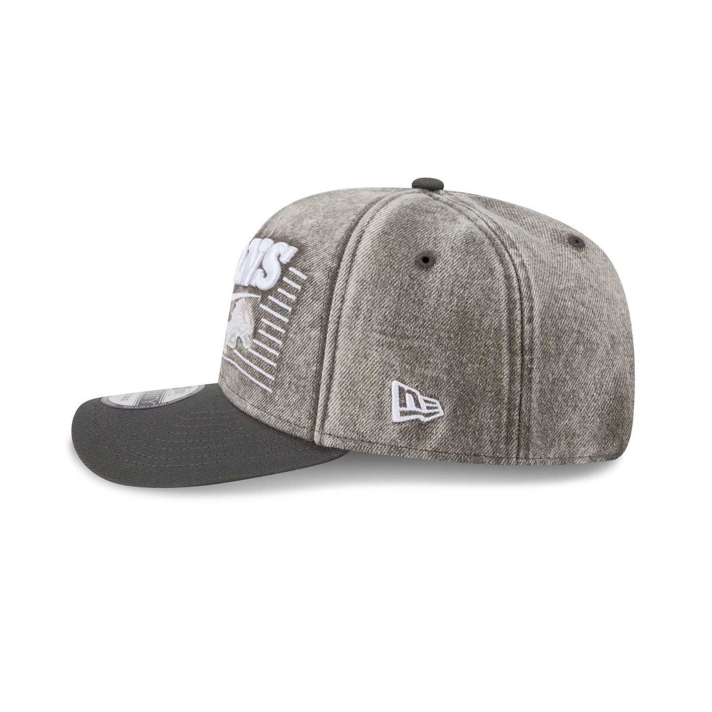 Detroit Lions Washed Denim 9SEVENTY Adjustable Hat