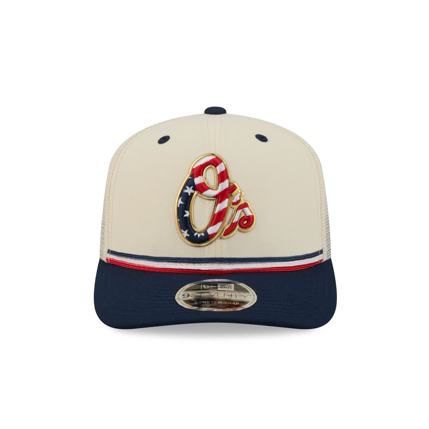 Baltimore Orioles Independence Day 2026 9SEVENTY Trucker Hat