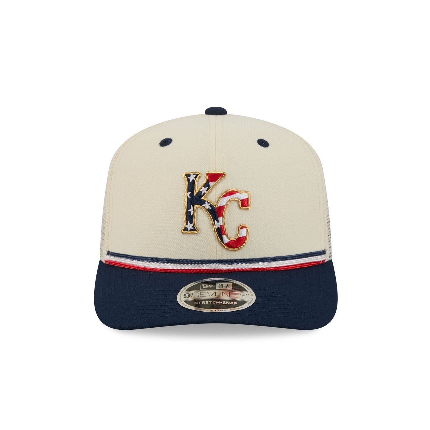 Kansas City Royals Independence Day 2026 9SEVENTY Trucker Hat
