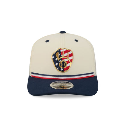 Milwaukee Brewers Independence Day 2026 9SEVENTY Trucker Hat