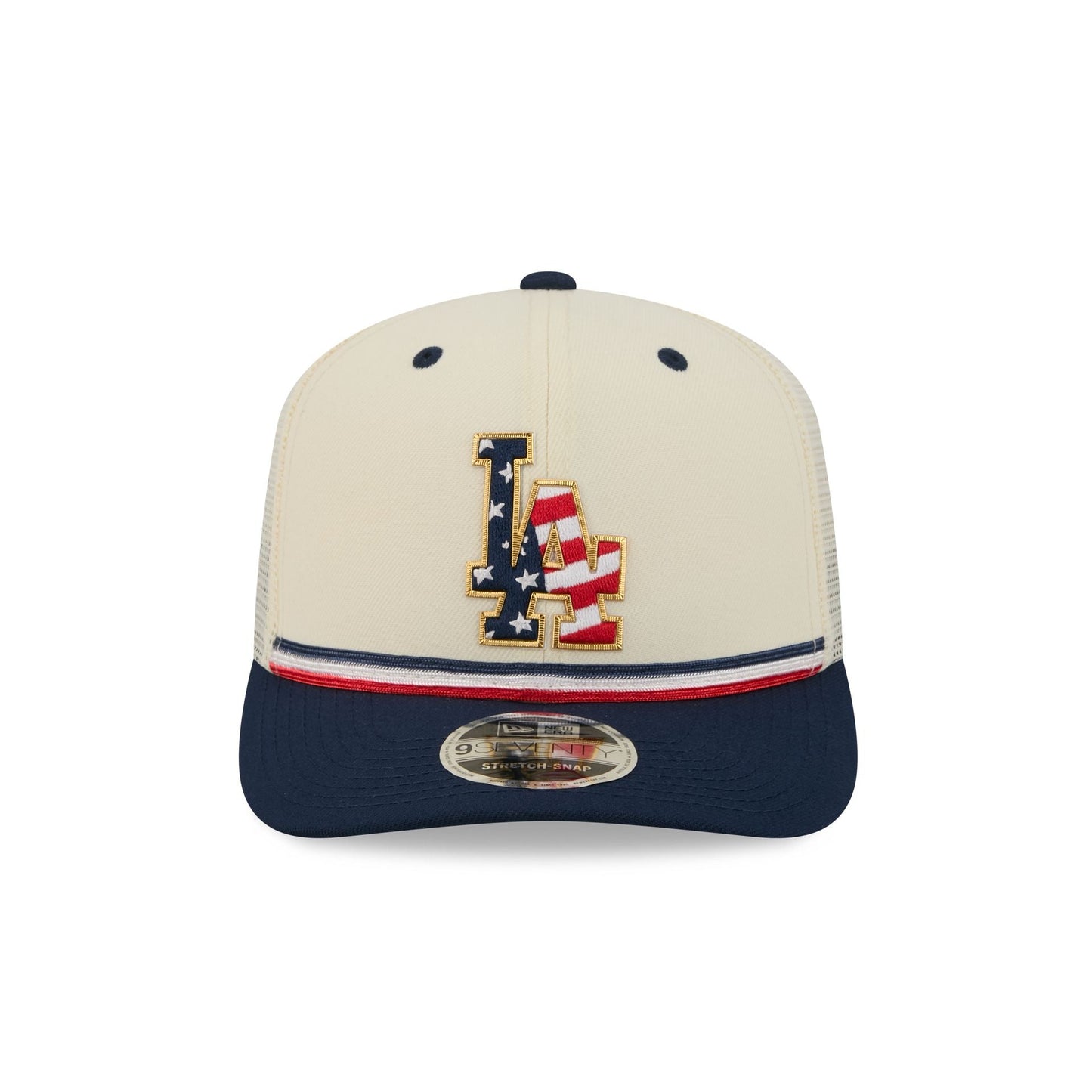 Los Angeles Dodgers Independence Day 2026 9SEVENTY Trucker Hat