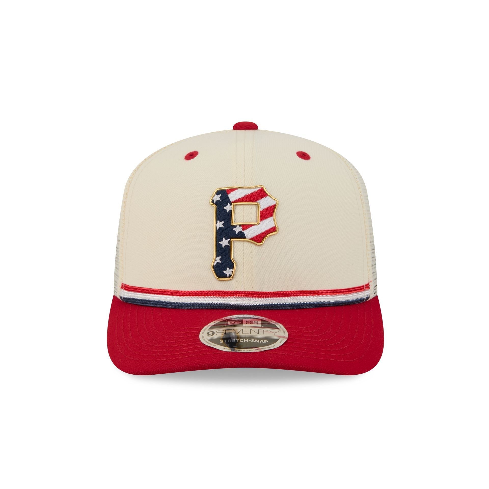 Pittsburgh Pirates Independence Day 2026 9SEVENTY Trucker Hat